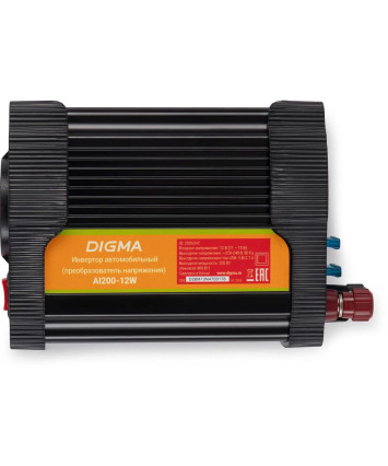 Автомобильный инвертор Digma AI200-12W 200Вт