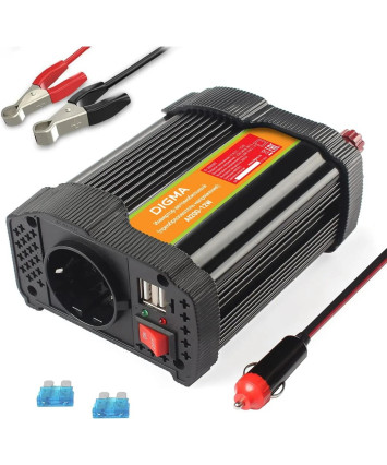 Автомобильный инвертор Digma AI200-12W 200Вт