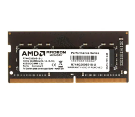 Модуль памяти SODIMM DDR4 4Gb PC21300 2666MHz AMD R744G2606S1S-U