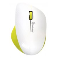 Мышь беспроводная Smartbuy 309AG, USB, белый-лимон