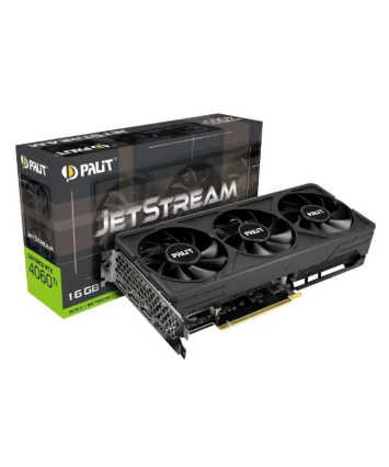 Видеокарта nVidia PCI-E 4.0 16Gb GeForce RTX 4060TI Palit JETSTREAM (NE6406T019T1-1061J)