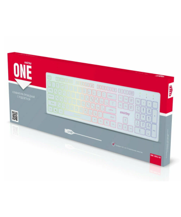 Клавиатура с подсветкой Smartbuy ONE 305, USB, белая