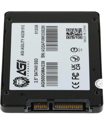 Накопитель SSD SATA 2,5" 500Gb AGi AI238 (AGI500GIMAI238)