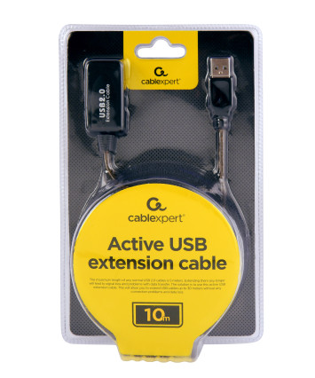 Кабель-удлинитель AM-AF, 10.0m USB 2.0 Cablexpert UAE-01-10M