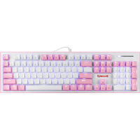 Клавиатура механическая Redragon Hades, белый/розовый