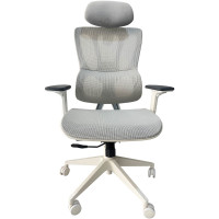 Кресло офисное Cactus CS-CHR-MC02GY серый пластик белый
