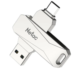 Флеш накопитель 64Gb USB 3.0+TypeC Netac U782C (NT03U782C-064G-30PN)