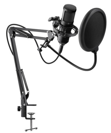 Игровой стрим микрофон Defender Space GMC 450 USB, стойка, провод 1.5 м.