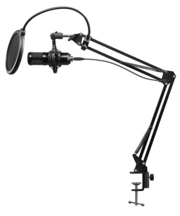 Игровой стрим микрофон Defender Space GMC 450 USB, стойка, провод 1.5 м.