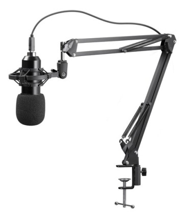 Игровой стрим микрофон Defender Space GMC 450 USB, стойка, провод 1.5 м.