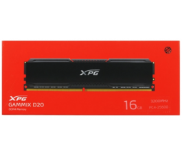Модуль памяти DDR4 16Gb PC25600 3200MHz A-Data XPG GAMMIX D20 (AX4U320016G16A-CBK20)