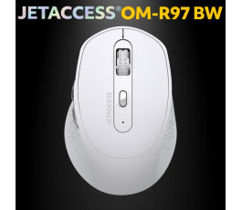 Мышь беспроводная JETACCESS Comfort OM-R97BW белая, USB + Bluetooth