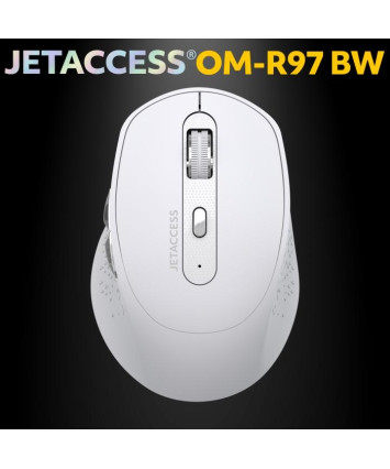 Мышь беспроводная JETACCESS Comfort OM-R97BW белая, USB + Bluetooth