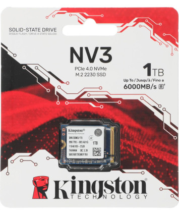 Накопитель SSD M.2 NVMe 1Tb Kingston NV3 SNV3SM3/1T0 Накопитель SSD M.2 NVMe 1Tb Kingston NV3 SNV3SM3/1T0