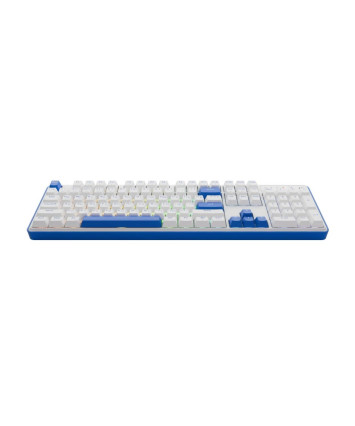 Клавиатура беспроводная механическая Redragon Faye Pro RU, RGB, BT+2.4G, белый/синий
