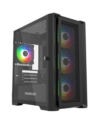 Корпус mATX без БП Powercase Alisio Micro X4B V2 ARGB (CAMCXB-A4)