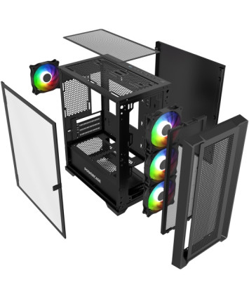 Корпус mATX без БП Powercase Alisio Micro X4B V2 ARGB (CAMCXB-A4)