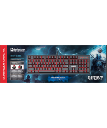 Клавиатура механическая Defender Quest GK-596