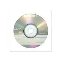 Оптический диск CD-R Philips 700 Mb, 52х, Бум. конверт
