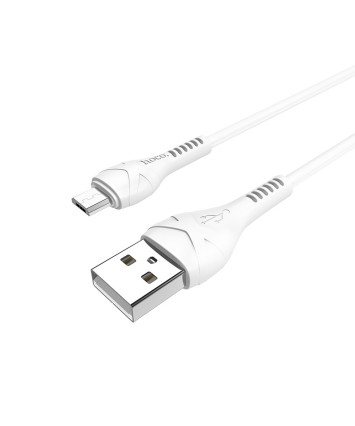 Кабель USB - MicroUSB, HOCO X37, 2.4А, 1 м, белый