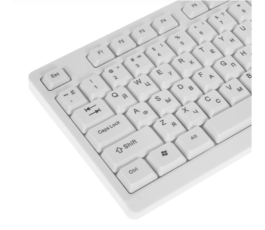 Клавиатура Gembird KB-8355U, бежевый/белый, USB