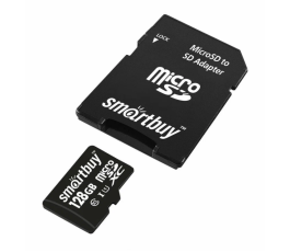 Карта памяти MicroSDXC UHS-I Card 128Gb Smartbuy class 10 (c адаптером) (SB128GBSDCL10-01)