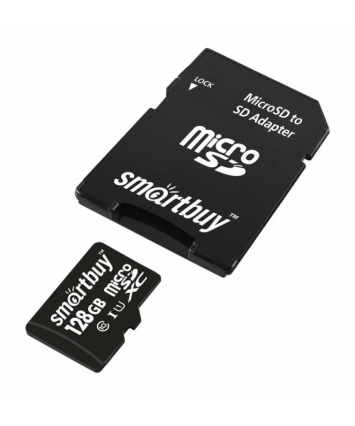 Карта памяти MicroSDXC UHS-I Card 128Gb Smartbuy class 10 (c адаптером) (SB128GBSDCL10-01)