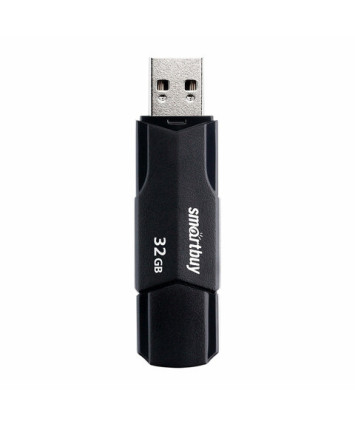 Флеш накопитель 32Gb USB 2.0 SmartBuy CLUE Black (SB32GBCLU-K)