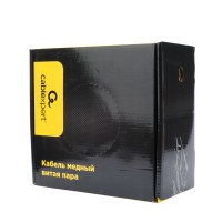 Кабель внешний витая пара 100м Cablexpert UTP5e 4pr 0.51mm, на тросу, медь UPC-5051E-4-CU-OUTR/100