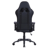 Кресло игровое Cactus CS-CHR-0099BLR с RGB-подсветкой черный/красный эко.кожа