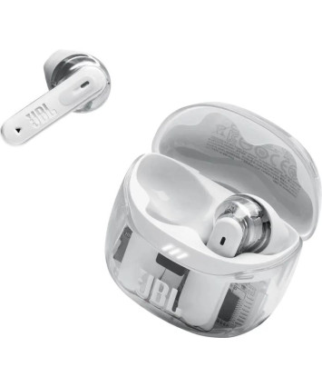 Bluetooth Гарнитура JBL Tune Flex 2, прозрачный/белый