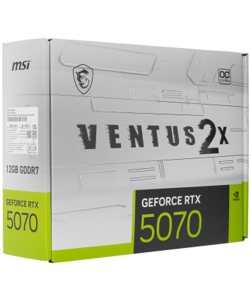 Видеокарта PCI-E 5.0 12Gb GeForce RTX 5070 MSI VENTUS 2X OC WHITE Видеокарта PCI-E 5.0 12Gb GeForce RTX 5070 MSI VENTUS 2X OC WHITE