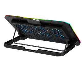 Охлаждающая подставка для ноутбука PANTEON CP-176 RGB Black 9"-17", USB, 6 вентиляторов