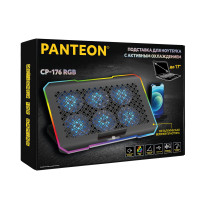 Охлаждающая подставка для ноутбука PANTEON CP-176 RGB Black 9"-17", USB, 6 вентиляторов