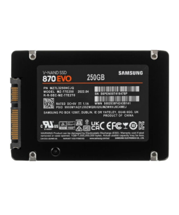 Накопитель SSD SATA 2,5" 250Gb Samsung 870 EVO (MZ-77E250B/EU) Накопитель SSD SATA 2,5" 250Gb Samsung 870 EVO (MZ-77E250B/EU)