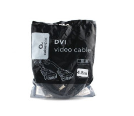 Кабель DVI-D, M-M, 4.5m, Cablexpert CC-DVIL-BK-15