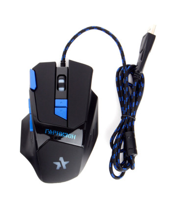 Мышь проводная игровая Гарнизон GM-770G "Адара", черный, USB