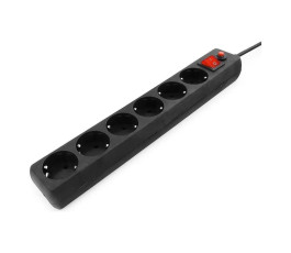 Сетевой фильтр для ИБП Гарнизон ECL-5-UPS-B-1.8, 5р, 10А, 1.8м, черный