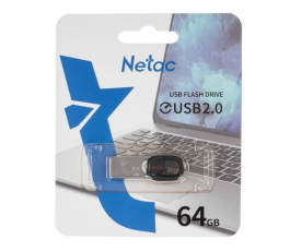 Флеш накопитель 64Gb USB 2.0 Netac UM2 (NT03UM2N-064G-20BK)