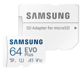 Карта памяти microSDXC UHS-I Card 64Gb Samsung EVO PLUS (с адаптером)