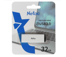 Флеш накопитель 32Gb USB 2.0 Netac U185 (NT03U185N-032G-20WH), белый