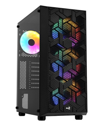 Корпус ATX без БП AeroCool Hive-G-BK-v2 (уценка)