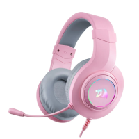 Гарнитура игровая Redragon Hylas RGB, розовая