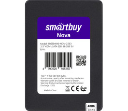 Накопитель SSD SATA 2,5" 480Gb Smartbuy Nova (SBSSD480-NOV-25S3)