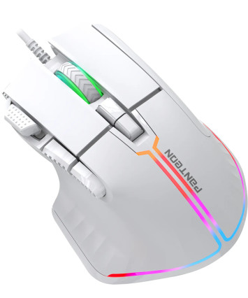 Мышь игровая PANTEON MS89, белая USB