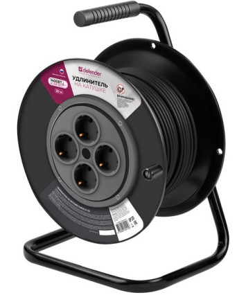 Удлинитель на катушке Defender ExtR2G-01-30 6А, 30м, без заземления