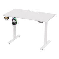 Игровой стол Defender Electric, с подъемным механизмом (электромотор), белый