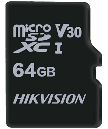 Карта памяти MicroSDHC 64Gb Hikvision HS-TF-C1(STD)/64G/ZAZ01X00/OD class 10 (без адаптера)