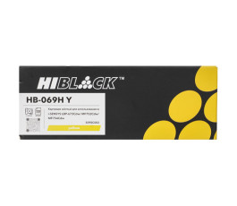 Картридж совместимый Hi-Black HB-069H-Y (5095C002) для Сanon, желтый, 5500к.