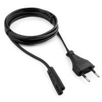 Кабель питания Cablexpert PC-184/2-1.8M, 1.8м, 2-pin, черный, (для принтеров)